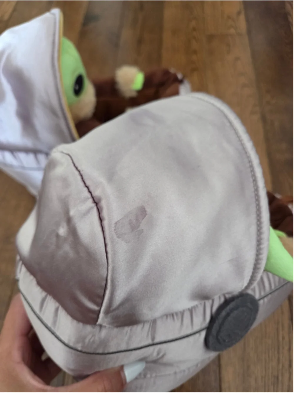 Kids Gap × Star Wars The Mandalorian Grogu Slippers Grey Brown Size 1-2